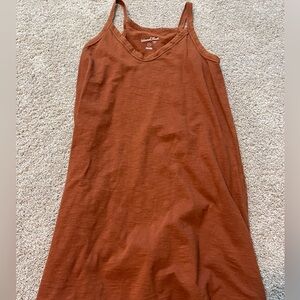 Universal Thread Sleeveless Mini Dress in Warm Rust